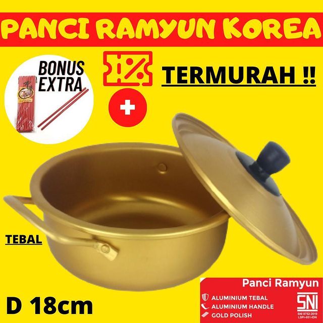 Jual Panci Ramyun Korea Gold Premium Pts18cm | Shopee Indonesia