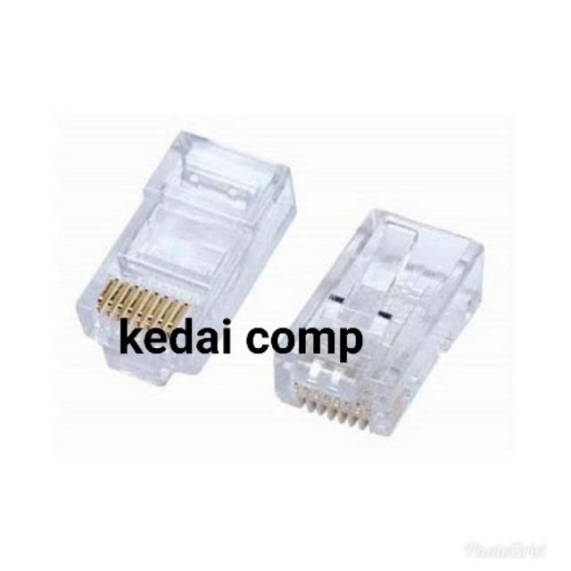 Jual Konektor Rj45 Cat 5 Eceran / Connector Rj 45 Cat5 Satuan | Shopee ...