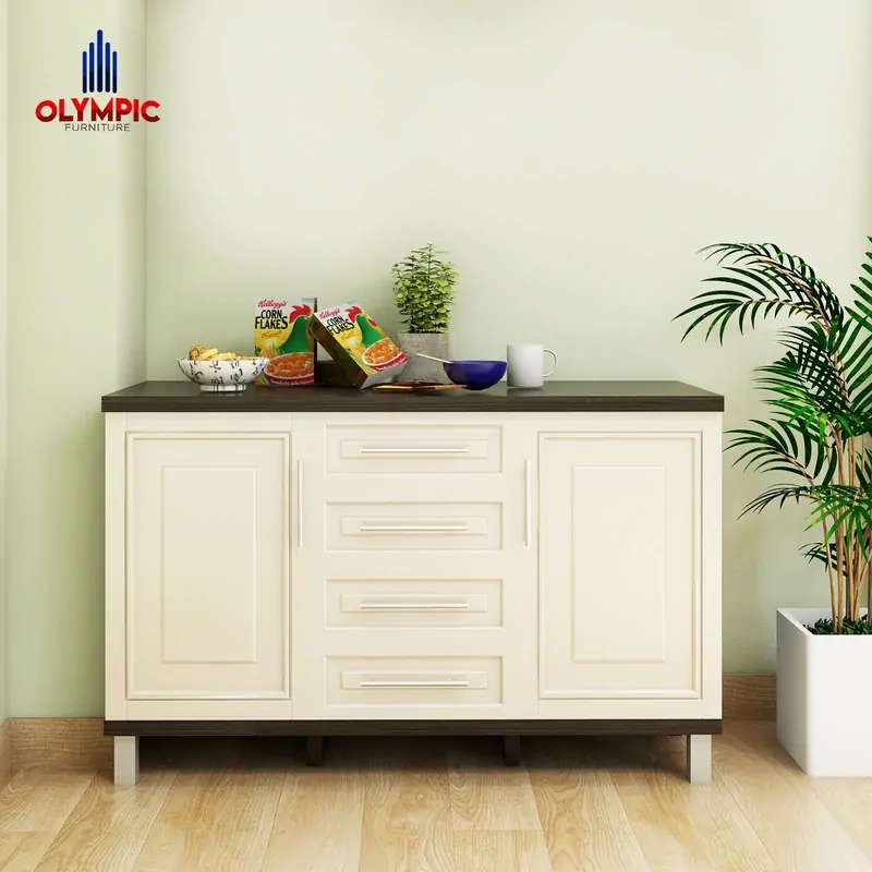 MORE Olympic Kitchen Set 2 / 2 Pintu + Laci / Rak Dapur / Meja Dapur / Rak Dapur Bawah - KLX010880i