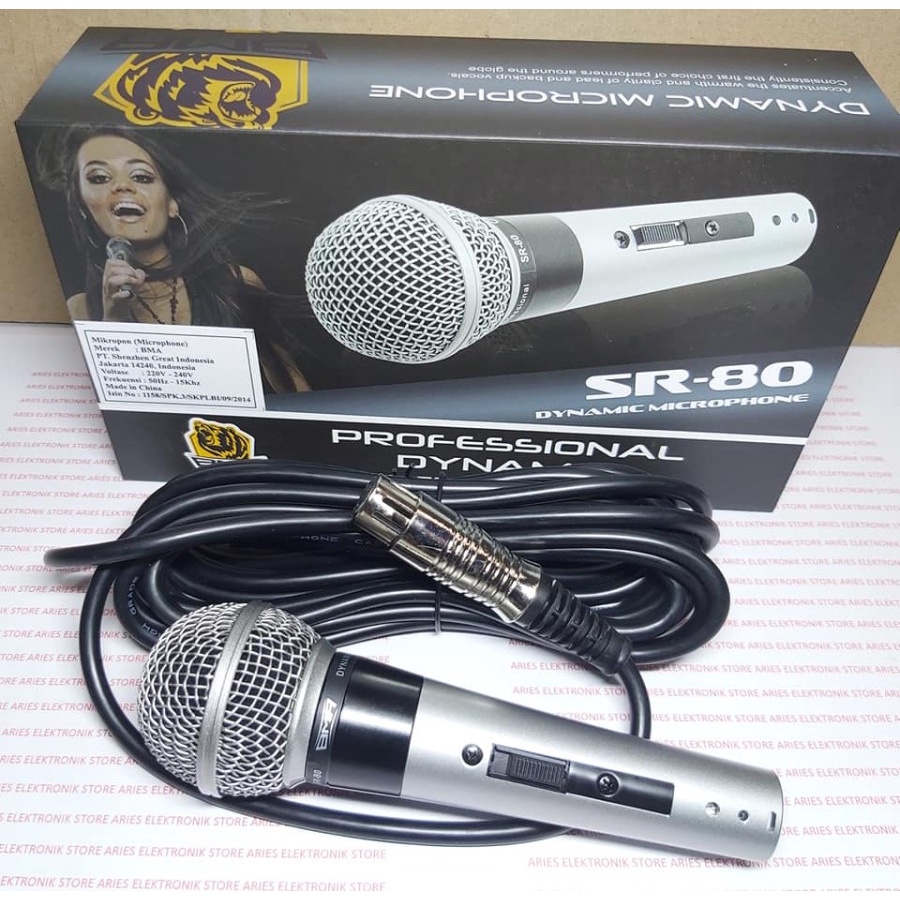 Jual MIC MICROPHONE BMA SR80 MIC BMA SR 80 original bma | Shopee Indonesia