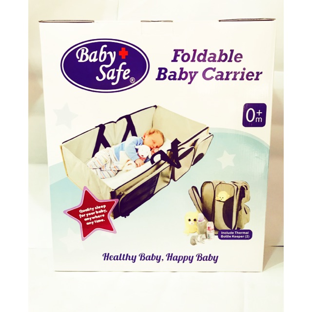 Foldable baby best sale carrier baby safe