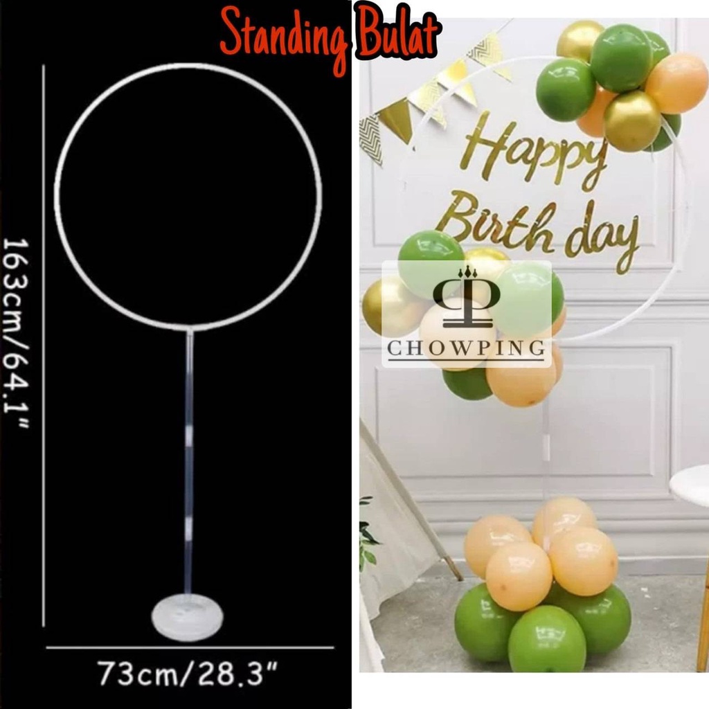 Jual Round Standing Balloon Base / Tiang Dekorasi Balon Bulat Lingkaran ...