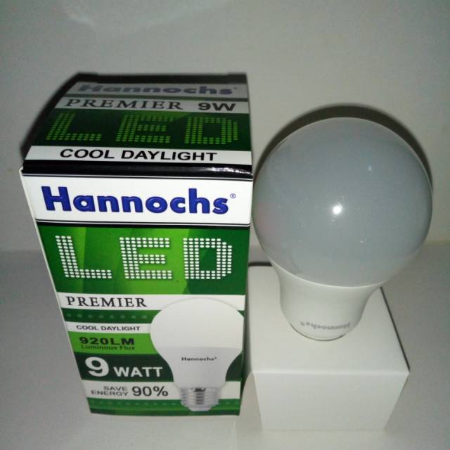 Jual Lampu Led Hannochs Premier 9w Nyala Putih Cool Daylight Shopee