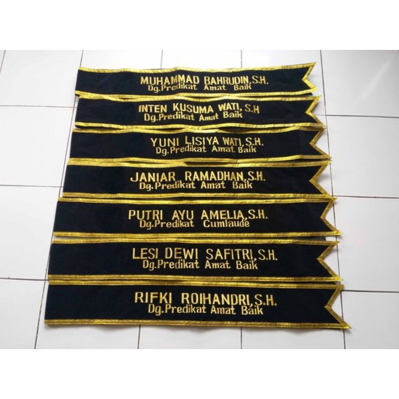 Jual Selempang wisuda bludru. KILAT -Bahan bludru premium- | Shopee ...