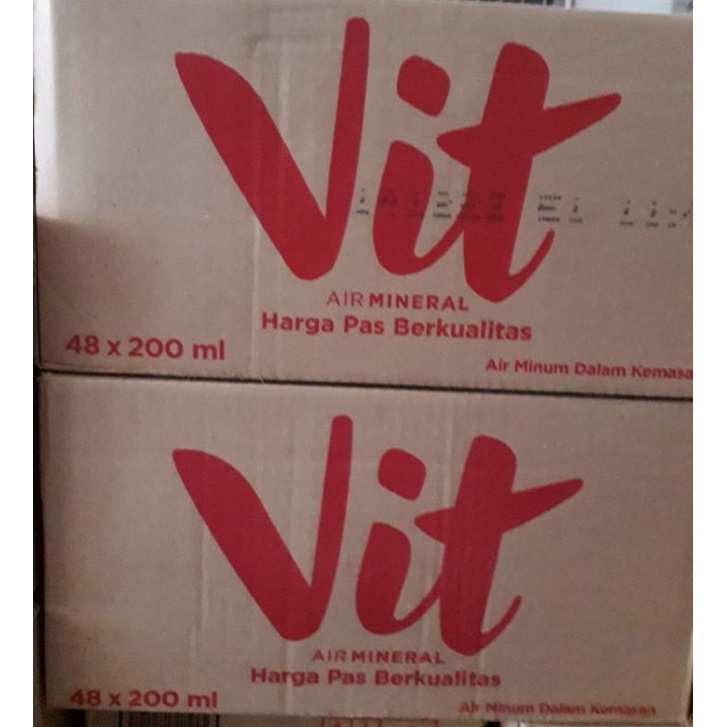 Jual Vit Gelas 200 Ml 1 Dus Isi 48 Pcs Air Mineral Air Minum Dalam Kemasan Shopee Indonesia 5085