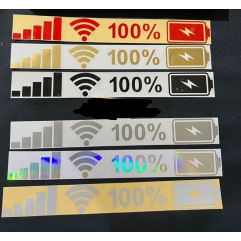 Jual Stiker Sinyal HP WiFi Baterai Stiker Motor Stiker Mobil | Shopee ...