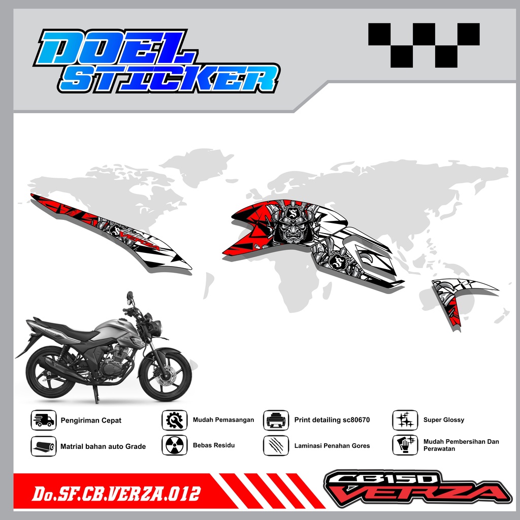 Jual STICKER STRIPING CB VERZA 150 - STICKER STRIPING LIST VARIASI ...