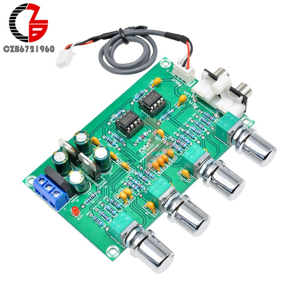 Jual PREORDER NE5532 Stereo Preamp Preamplifier Board 12V-24V AC Power ...