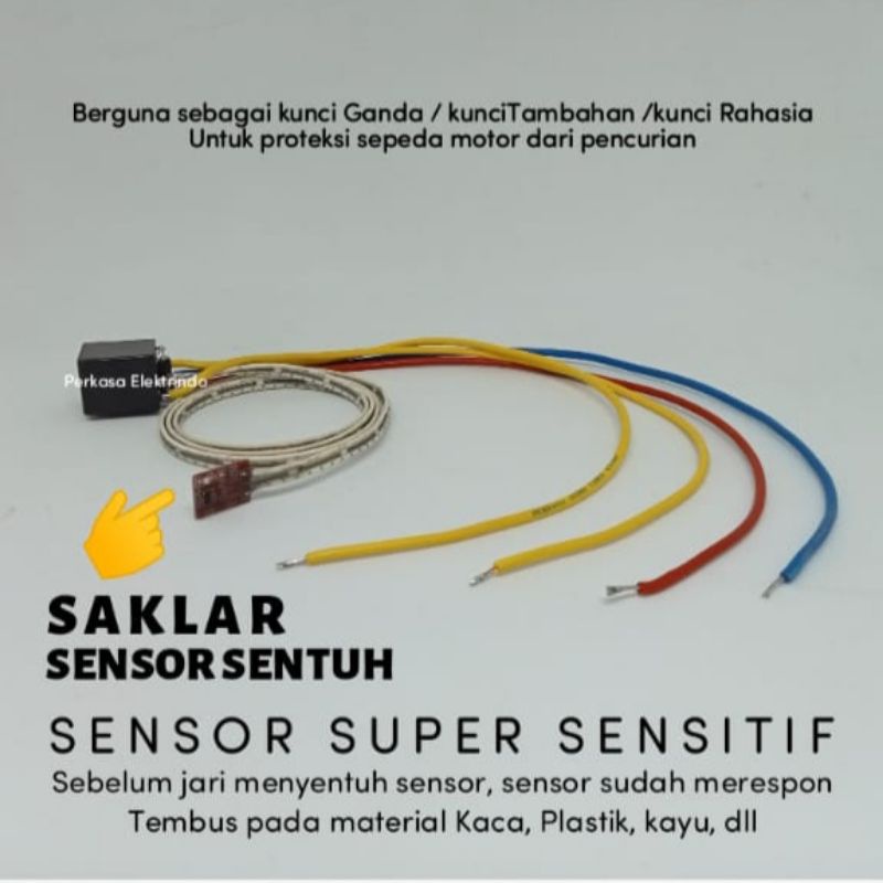 Jual SAKLAR OTOMATIS SENSOR SENTUH pengaman sepeda motor | Shopee Indonesia