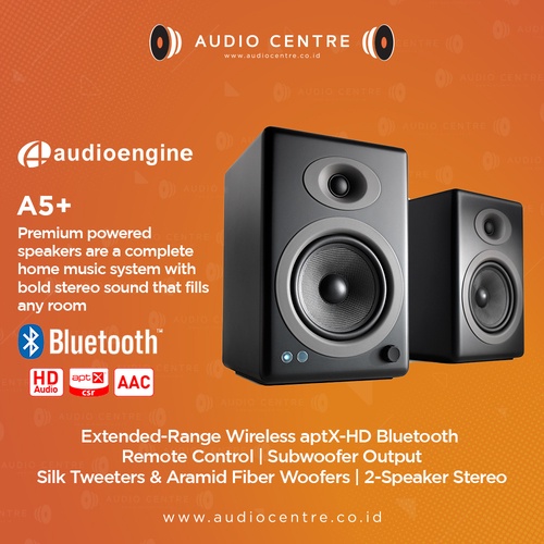 Jual Audioengine A5+ Active Bluetooth Speaker Hifi Desktop speaker ...
