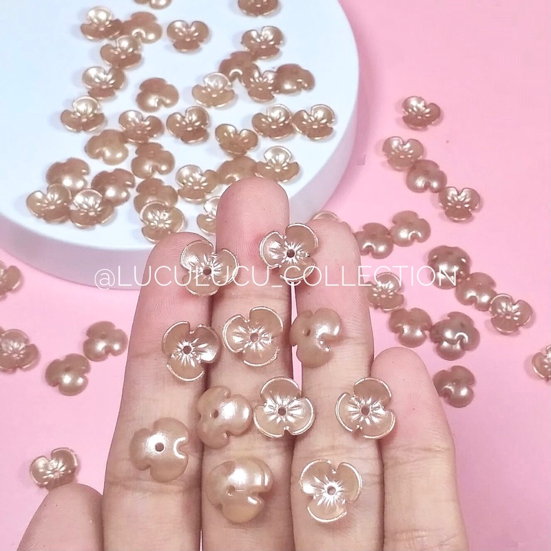 Jual Manik Kelopak Pearl Gram Manik Monte Mote Kelopak Bunga Mutiara Pearl Akrilik Warna