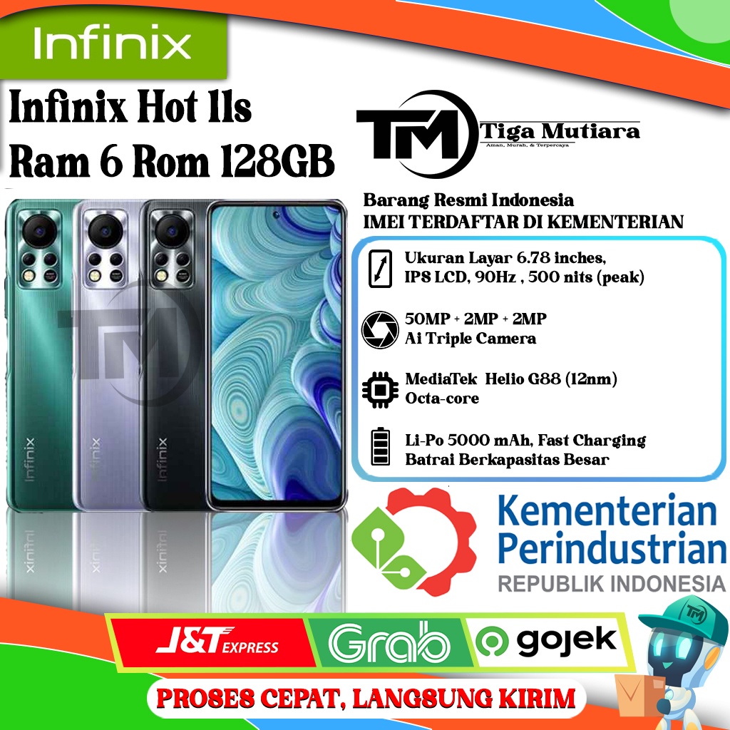 Jual Infinix Hot 11S Ram 4GB | 6GB Rom 64GB | 128GB | Shopee Indonesia