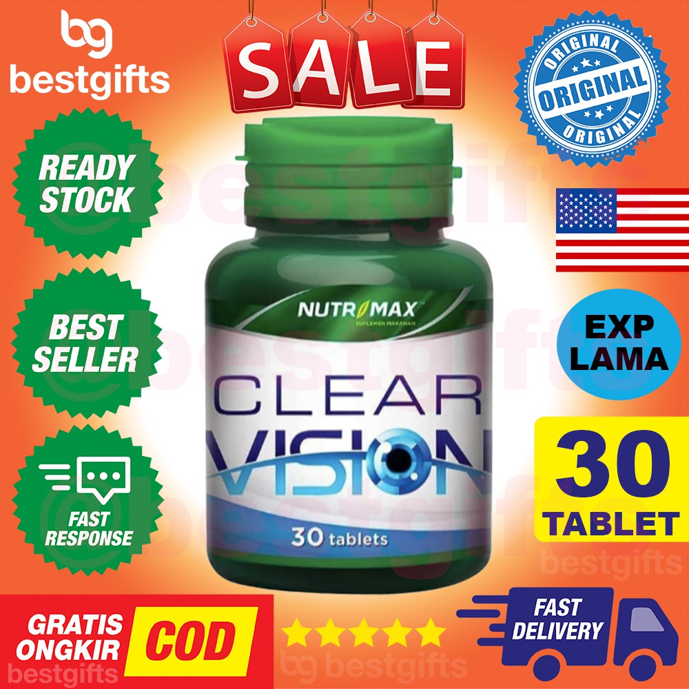 Jual NUTRIMAX CLEAR VISION WITH EYE BRIGHT HERB VITAMIN KELELAHAN MATA ...