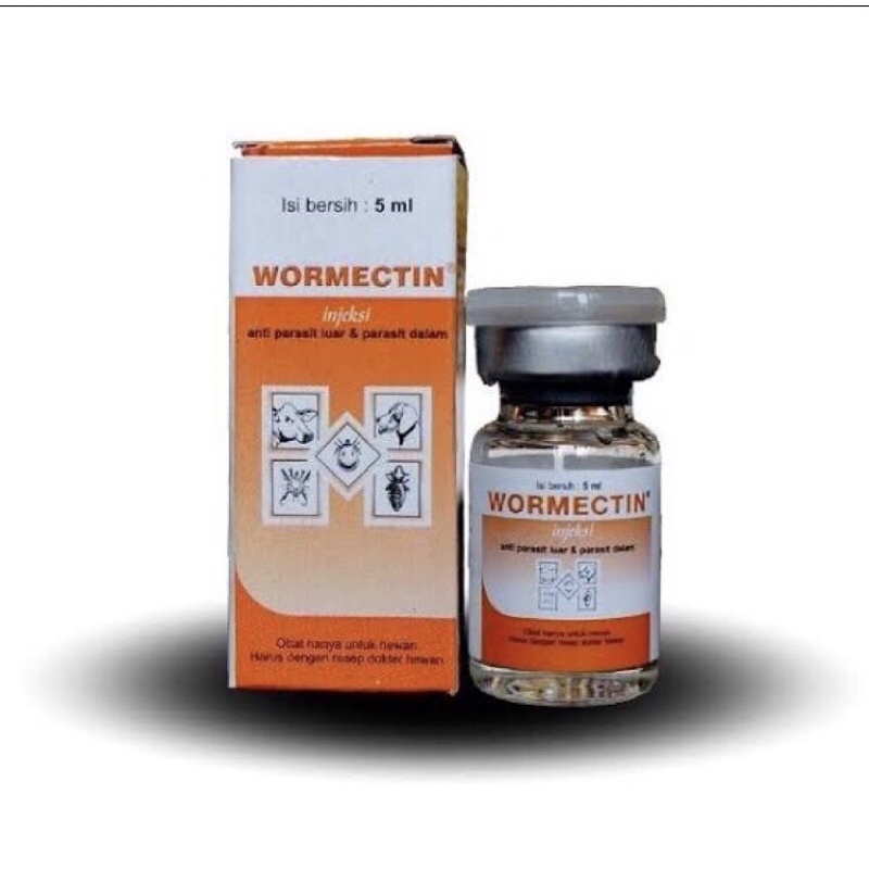 Jual WORMECTIN INJEKSI 5ml-obat scabies parasit cacing | Shopee Indonesia