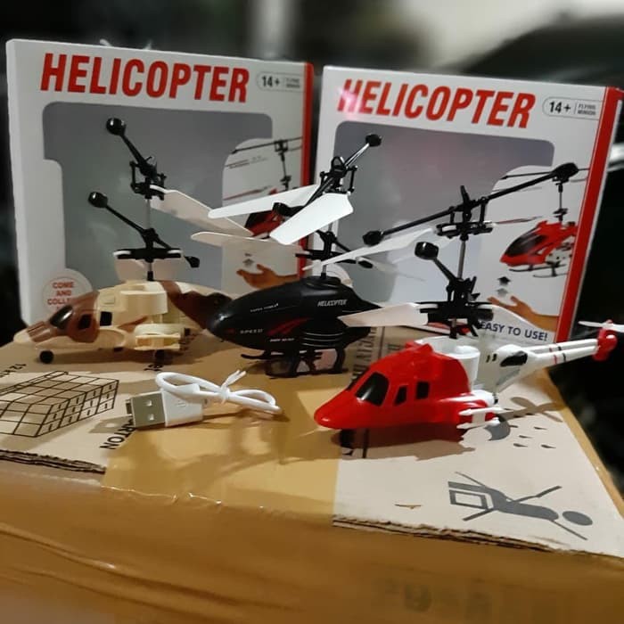 Jual Helicopter Heli Army Sensor Tangan / Drone Mini Sensor / Helicopter Mainan Anak Shopee