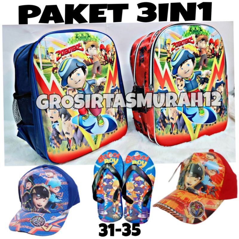 Jual Tas 3D Anak SD Berbonus - Ransel 3D Anak SD Boboiboy - Tas Sekolah ...