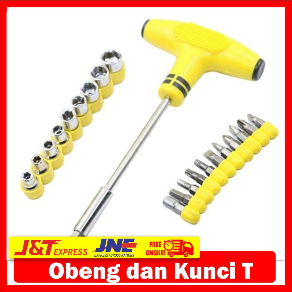 Jual OBENG KUNCI T FIVE STARS 24 SOCKET / KUNCI SET / OBENG KECIL ...