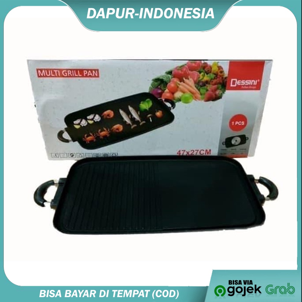 Jual DESSINI Grill Pan Alat Pemanggang/Bakar SerbagunaITALY DESIGN