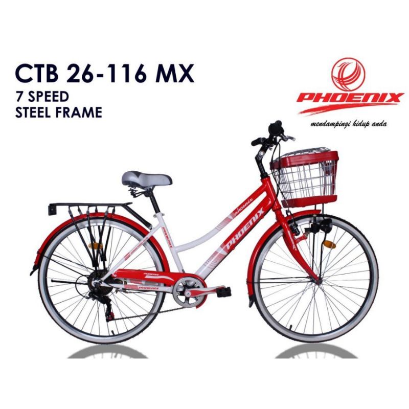 Jual Sepeda Mini PHOENIX 116 MX Keranjang Dewasa CTB 26 Inch | Shopee