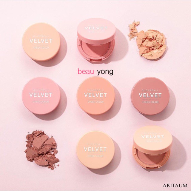 Jual ARITAUM Sugarball Velvet Cheek Color | Shopee Indonesia