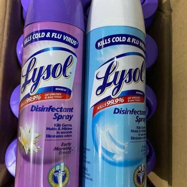 Jual Lysol Disinfectant Spray 225ml/ 340gr / 510gr Original Singapore / Lysol Disinfektan Spray