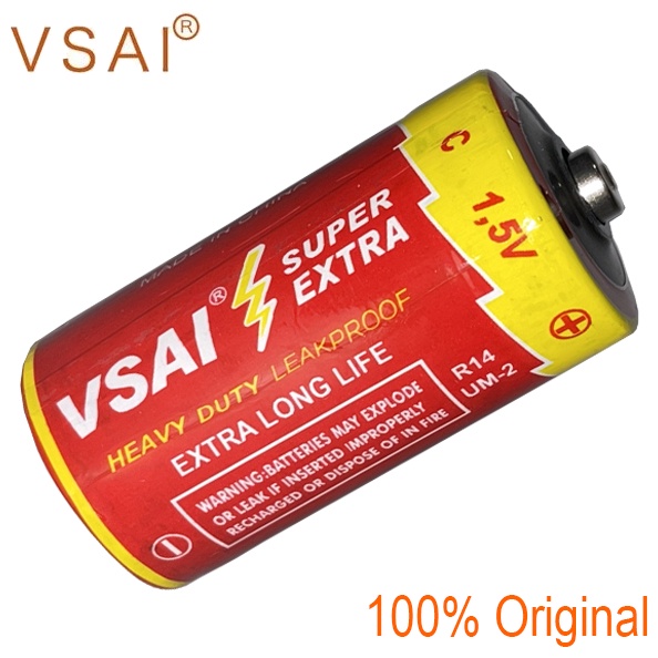 Jual Baterai Size Tipe C Batre R14 VSAI Original | Shopee Indonesia
