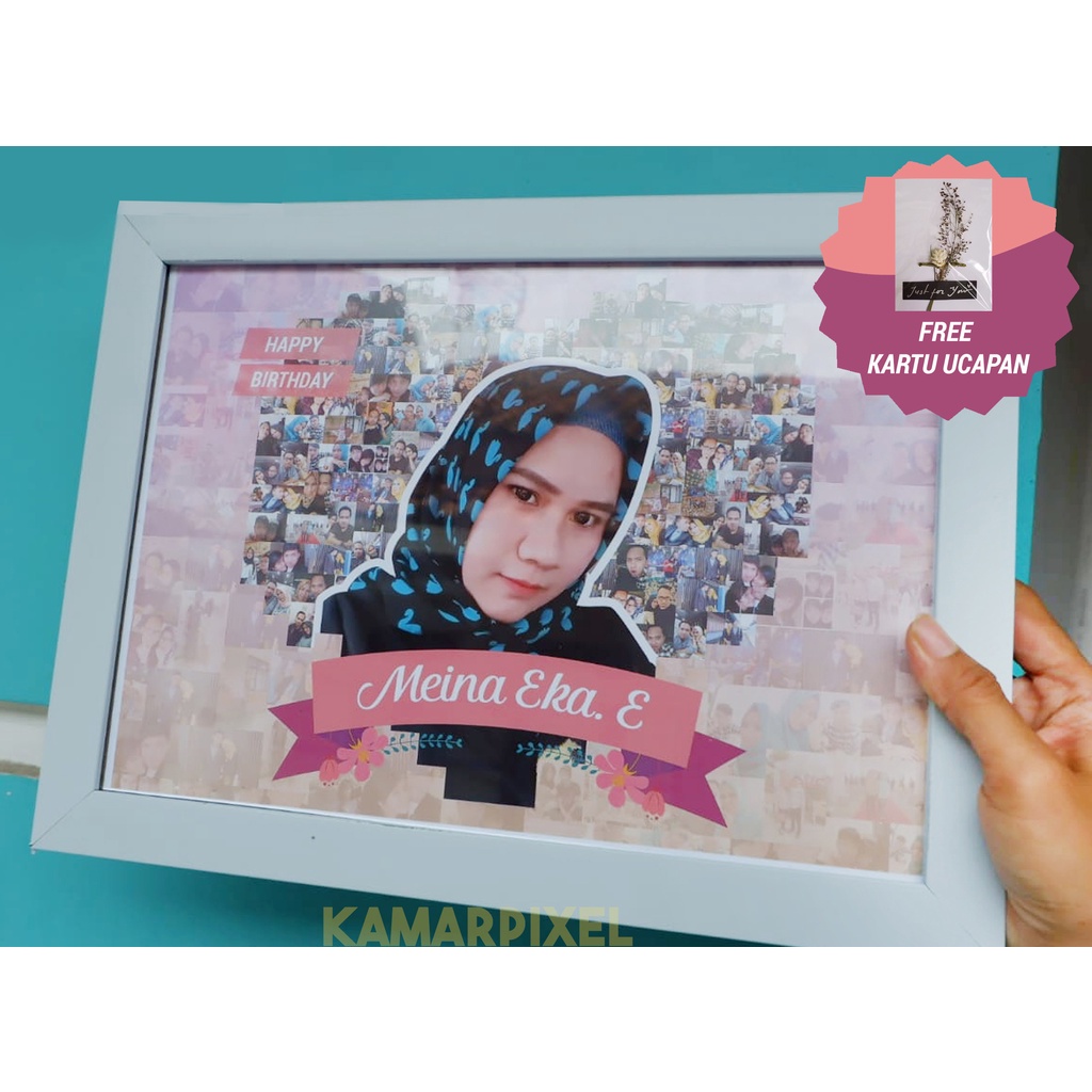 Promo Edit Foto Mozaik dengan Frame Block Poster ukuran 12R dll