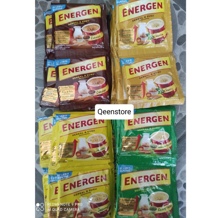 Jual Energen Renceng sachet 10 @34g all varian | Shopee Indonesia