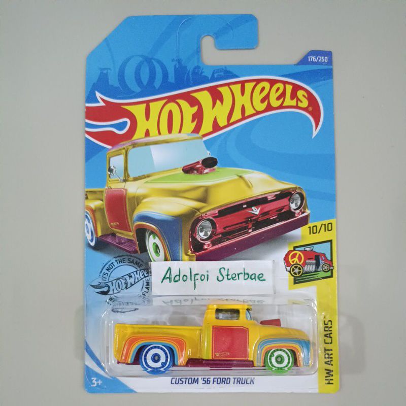 Hot Wheels 2022 Custom ’56 Ford Truck – Stars & Stripes Edition 7/8 Scale, Red Die-Cast Car, Collectible For Kids & Adults
