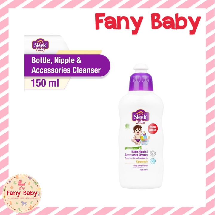 Jual SLEEK BABY BOTTLE, NIPPLE & ACCESSORIES CLEANSER 150ML | Shopee ...