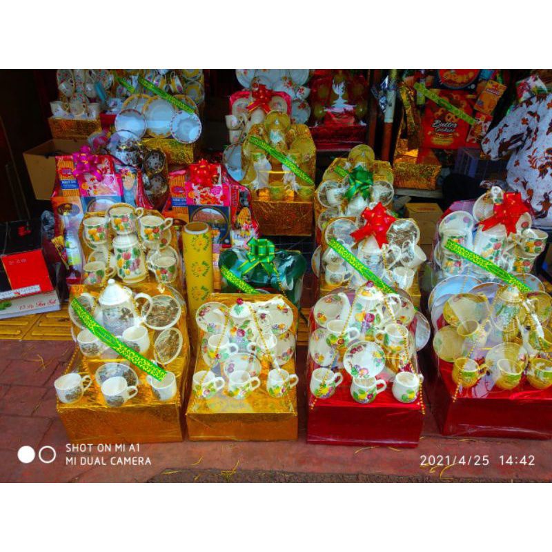 Jual Parcel Gelas Pecah Belah Aneka Motif Hampers Tea Set Tea Sheet Shopee Indonesia 0909