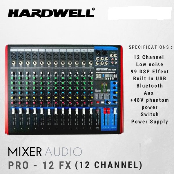 Jual Mixer Audio Hardwell Pro FX 12 | Shopee Indonesia