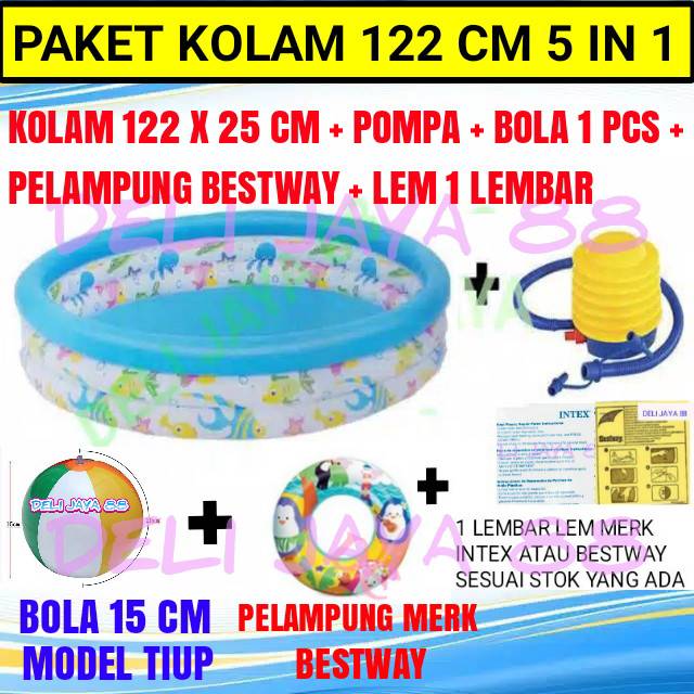 Jual Kolam Renang Bestway Ocean Life 51009 Kolam Renang Anak 122 X 25cm ...