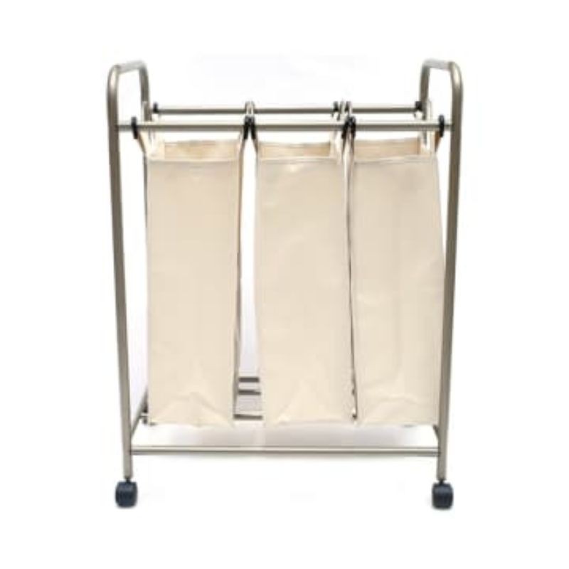 Jual krisbow troli keranjang baju kotor kain bisa di angkat | Shopee