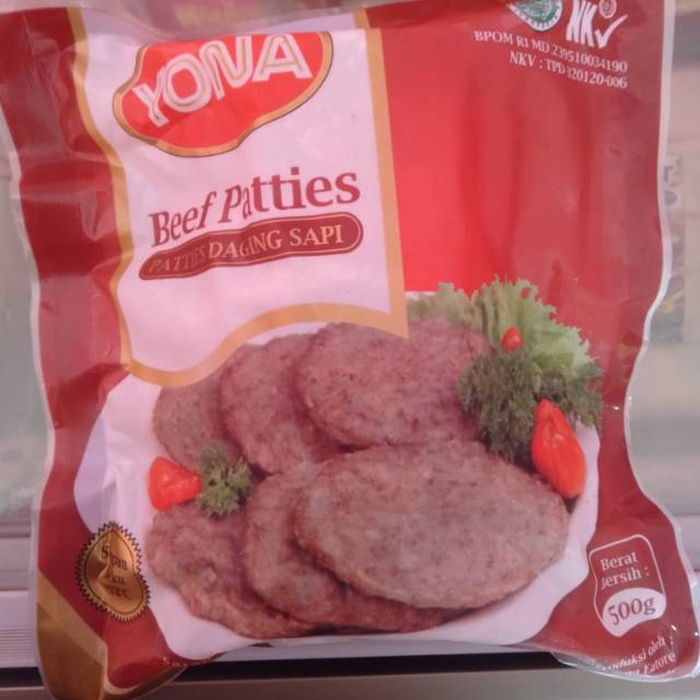 Jual YONA BEEF PATTIES 500gr Shopee Indonesia