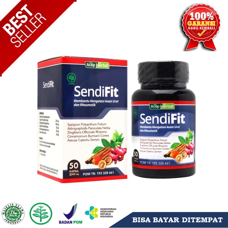 Jual Sendifit Kapsul Original Obat Syaraf Saraf Kejepit Sarap Terjepit Obat Herbal Urat