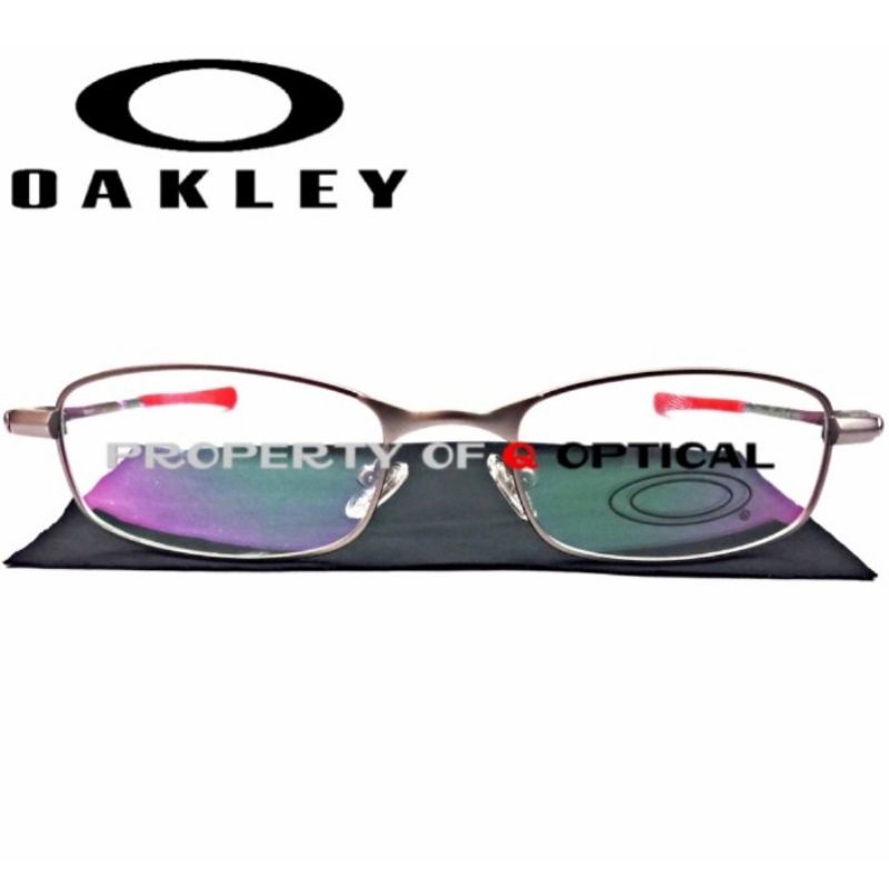Jual Kacamata Frame Pria Sporty Titanium Oakley Mercury 11 935 S51 Silver Red Shopee Indonesia