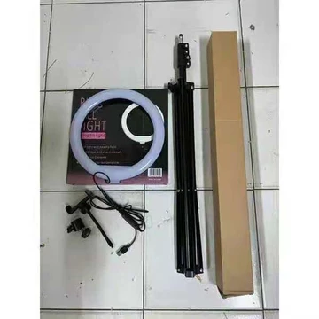 Paket Ring Light Tripod 26Cm 26 Cm Tripod Tripot 2.1M Lengkap Stand Phone Holder Lampu Studio