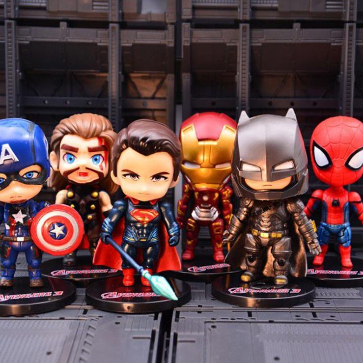 Jual Figure Superhero Avenger Marvel Batman Superman Spiderman Ironman Captain America Thor