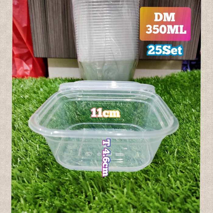 Jual Display Food Thinwall Dm 350ml Sq Food Container Kotak Makan