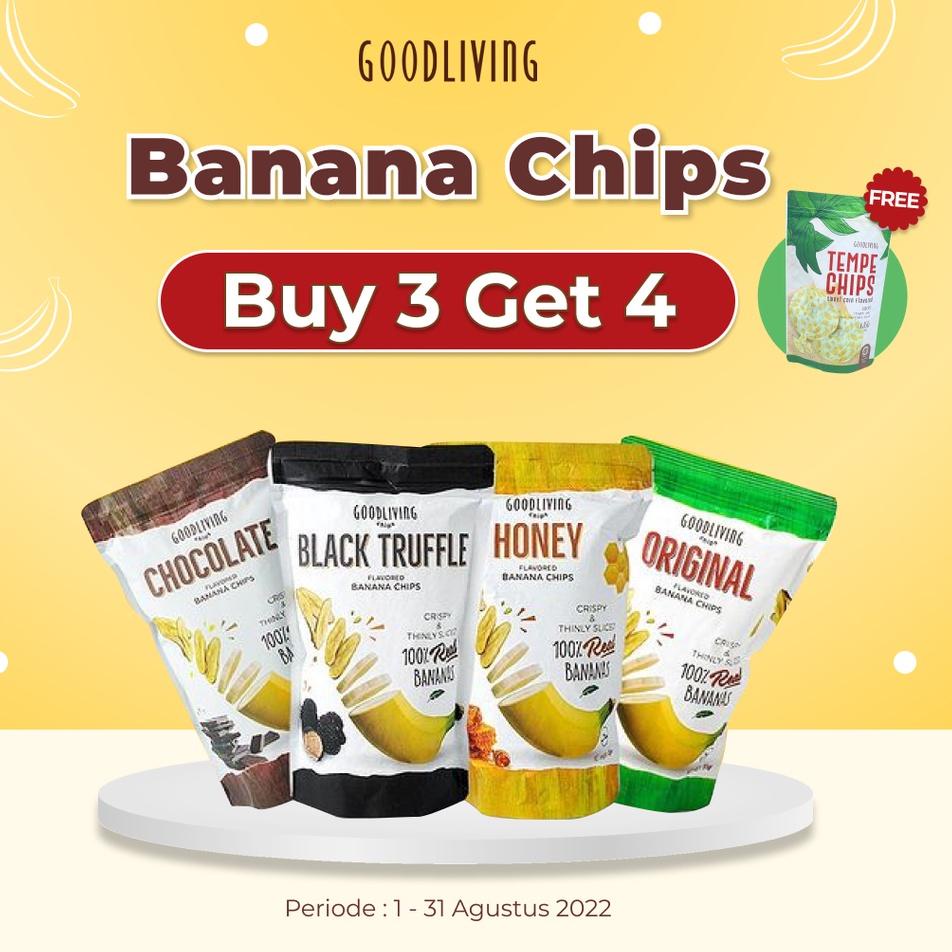 Jual [KODE PRODUK RRQPU8676] Keripik Pisang Good Living Banana Chips ...