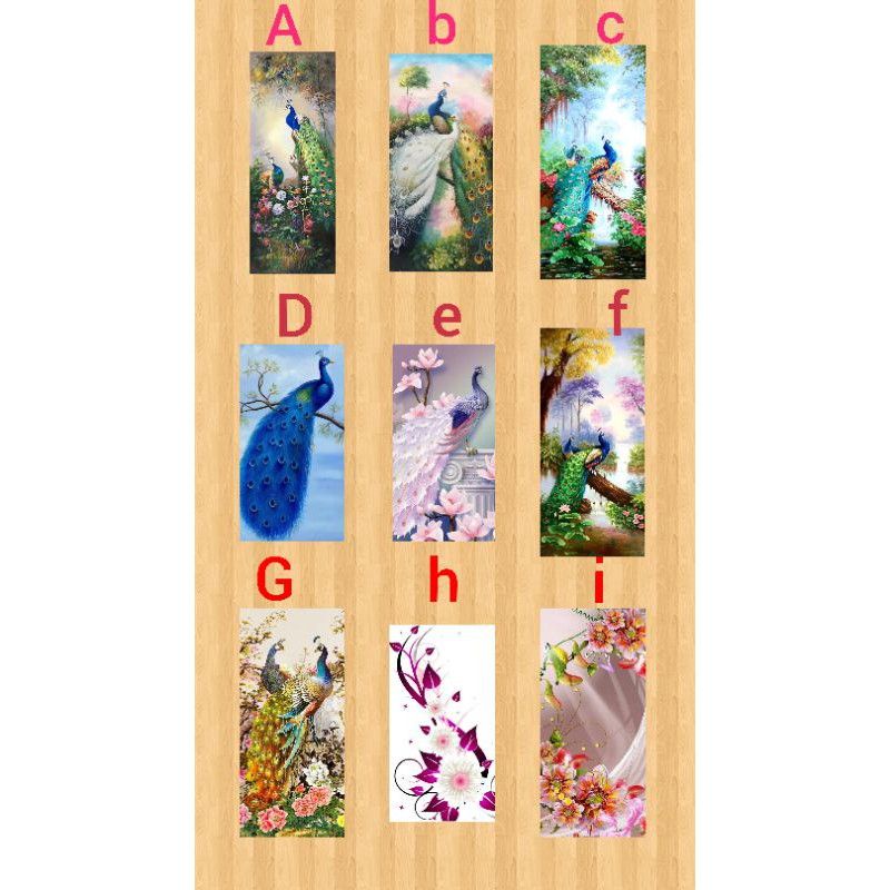Jual Stiker kaca jendela, lemari, pintu dll ukuran 35x150 motif Merak ...