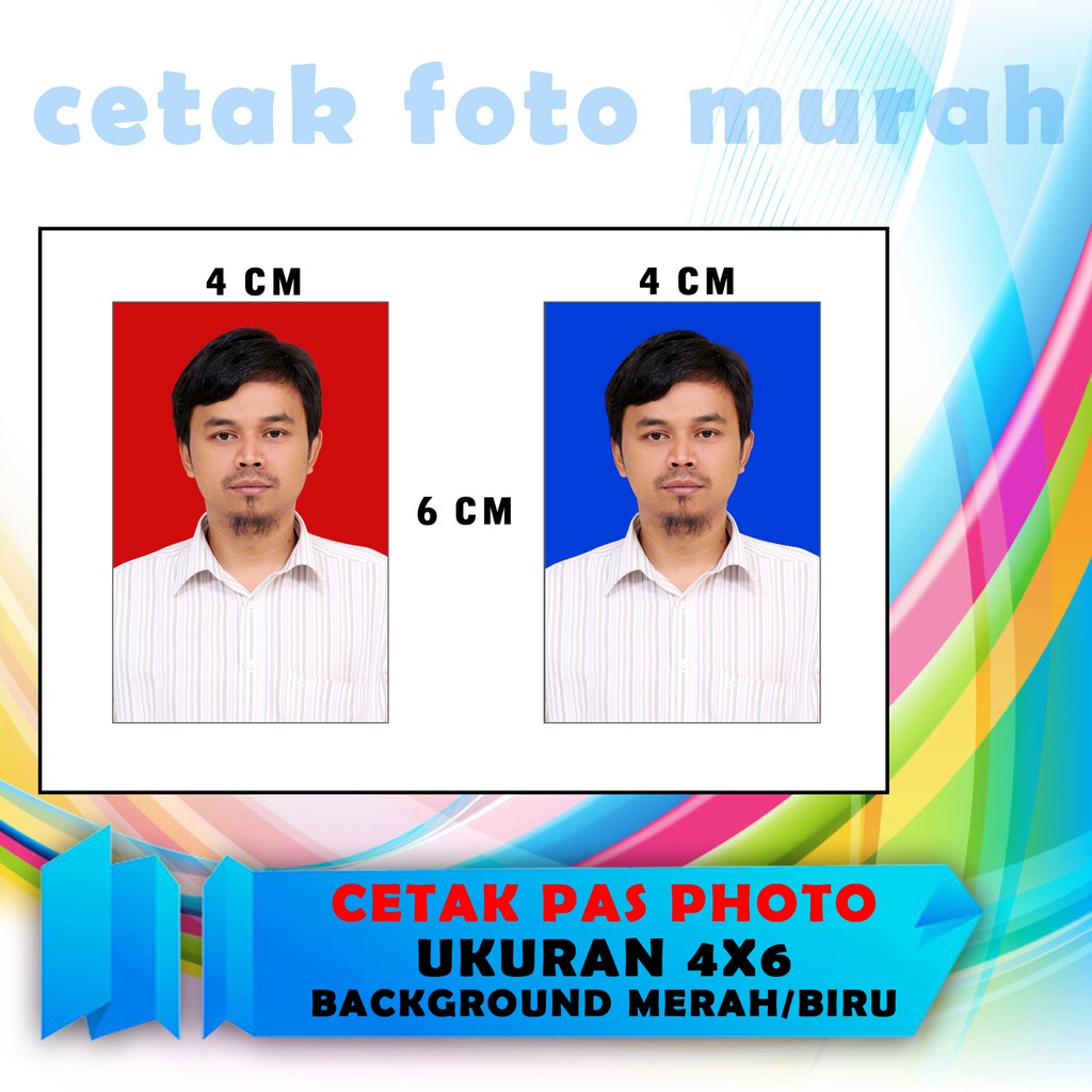 Jual Cetak Pas Photo Ukuran 4x6 Harga Per Lembar Shopee Indonesia