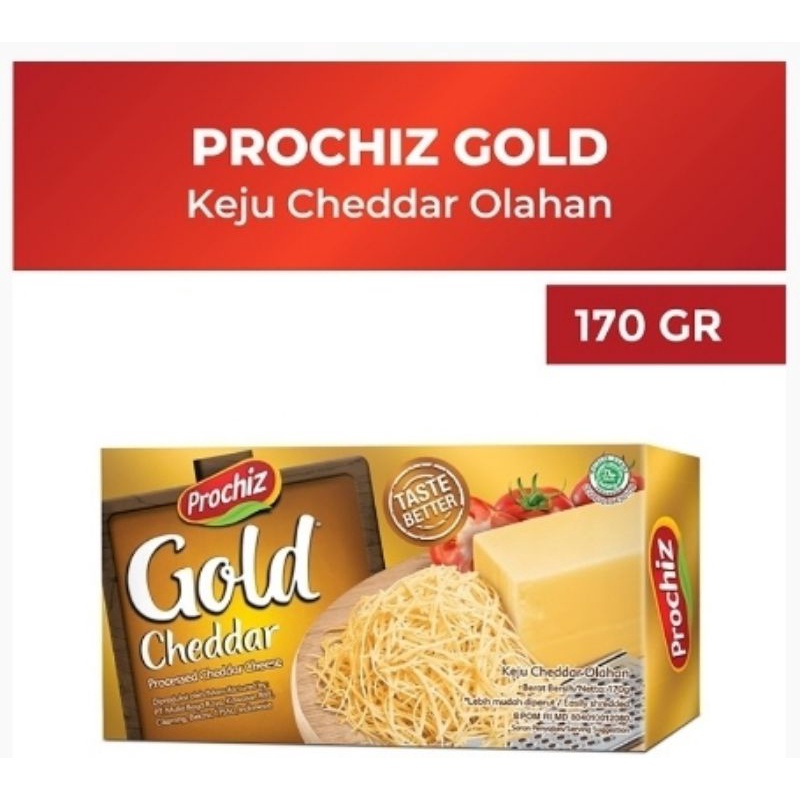 Jual PROCHIZ GOLD Keju Cheddar 170g | Shopee Indonesia