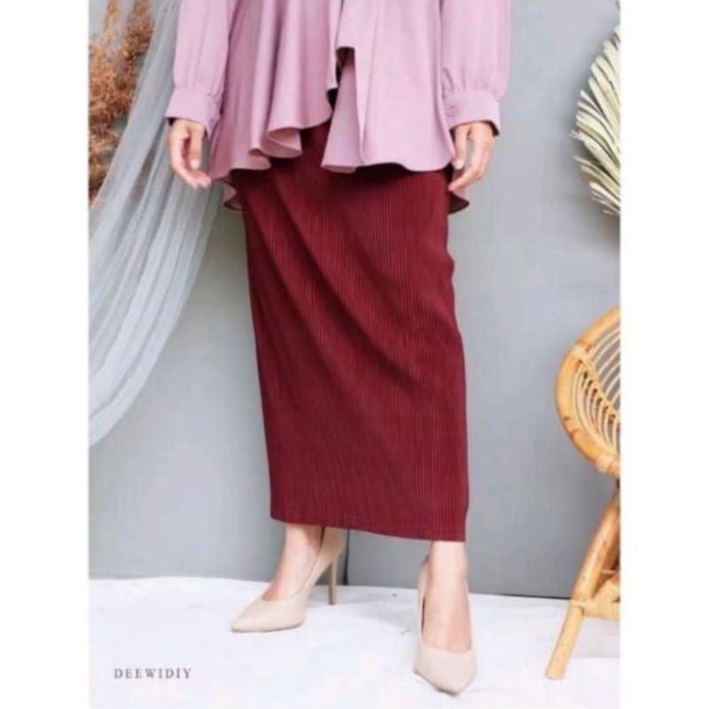 Jual Rok Span Rajut Knit Rok Span Lidi Rok Panjang Wanita Shopee Indonesia 3201