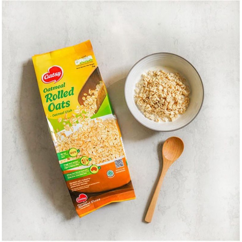 Jual Oatsy Wholegrain Rolled Oats 1000gr | Shopee Indonesia