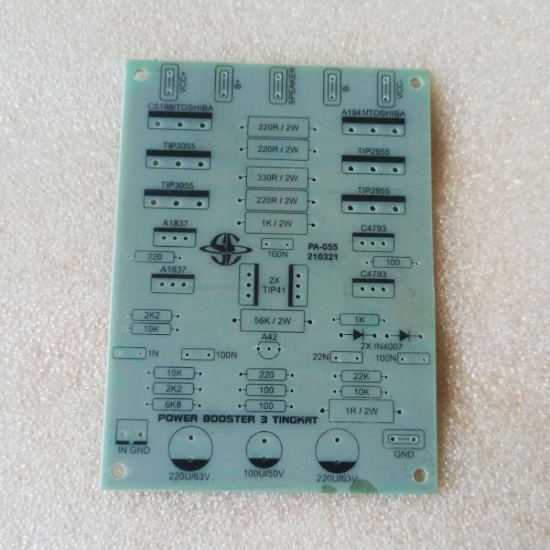 Jual PCB Power Amplifier 2500W MCRD V2 Mono Fiber FR4 | Shopee Indonesia