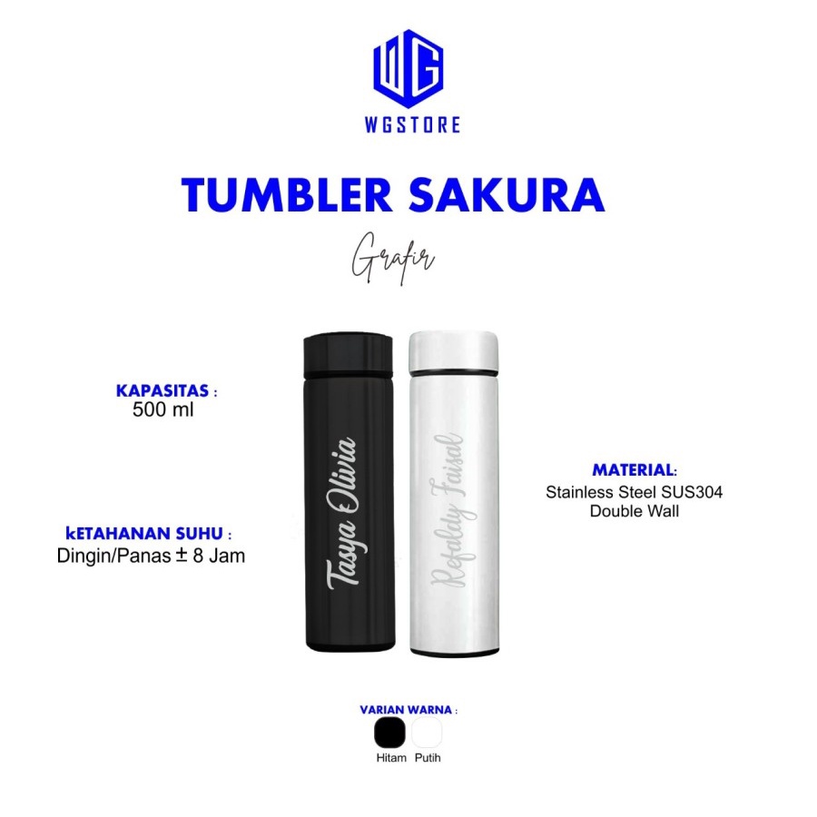 Jual Tumbler Custom Botol Minum Stainless Sakura Grafir Sakura Shopee Indonesia 4781