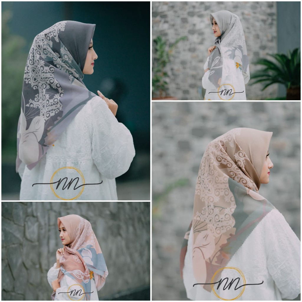Jual [ Kerudung Fine ] Jilbab Motif Bunga Hijab Lasercut Murah Banyak Corak  Bahan Adem Jatuh Sejuk | Shopee Indonesia