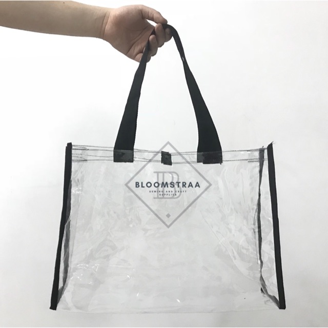 Deli Tote Bag Transparan / Tas Mika Aesthetic 37 cm BA166